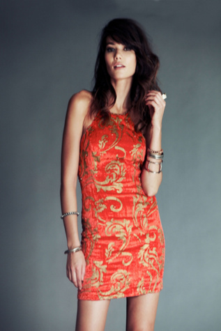 Free People Velvet Crush Bodycon Dress