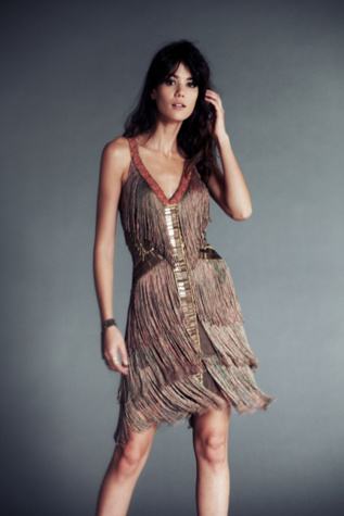 Fire Circle Fringe Dress