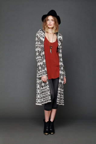 Check This Pattern Maxi Cardigan
