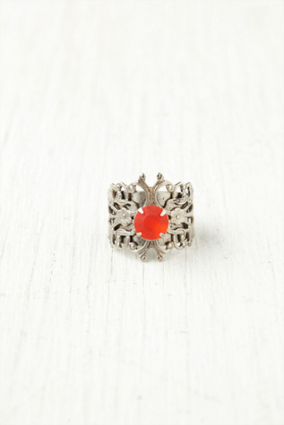Filagree Cut Stone Ring