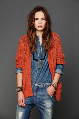 Free People Winter's Child Cardigan in knit-sweaters
