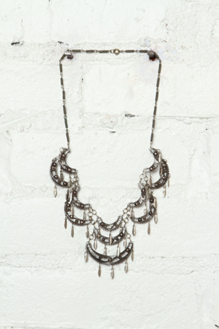 Free People Vintage Tiered Metal Necklace in Vintage-Jewelry