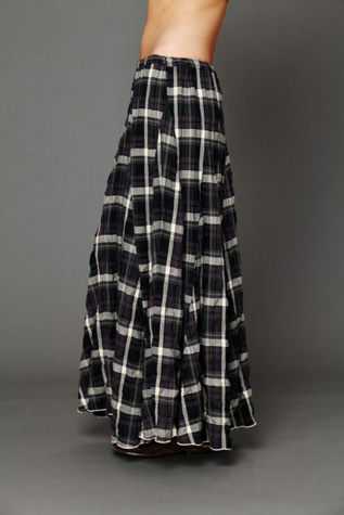 Plaid Flannel Maxi Skirt