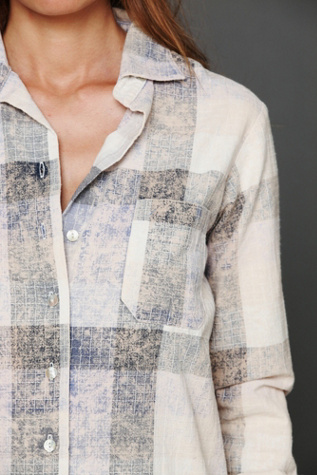 Bleached Plaid Tunic