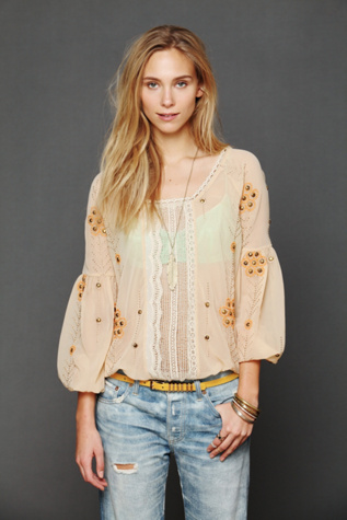 Centered Crochet Blouse