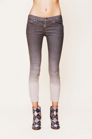 Dip Dye 5 Pocket Skinny Jeans