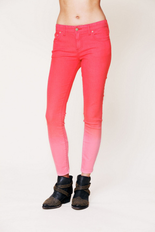 Dip Dye 5 Pocket Skinny Jeans