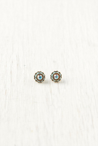 Crystal Flower Studs