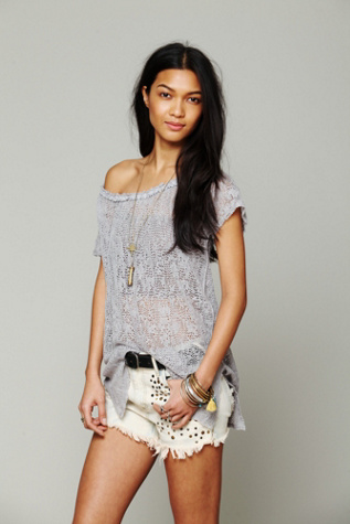 Peasant Pointelle Pullover in whats-new
