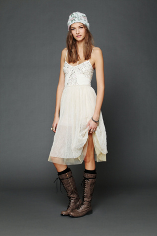 Embellished Tulle Slip