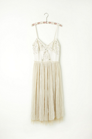 Embellished Tulle Slip