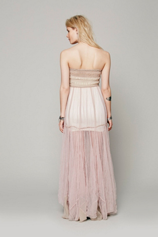 Raw Tulle Maxi Slip