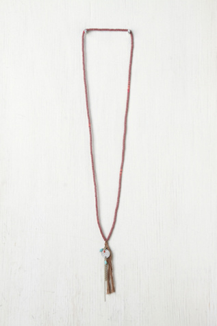 Long Sequin Tassel Necklace