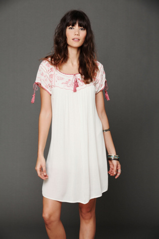 Embroidered Gauze Top in clothes-all-tops-tunics