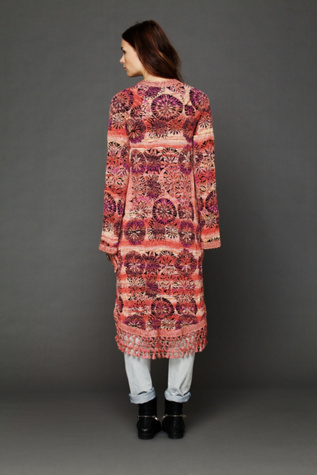 Fresh Florals Fringe Cardigan