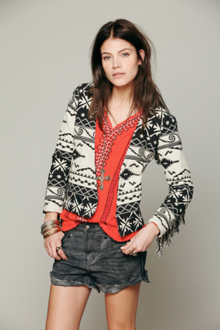 Ikat On The Fringe Jacket in jackets-2