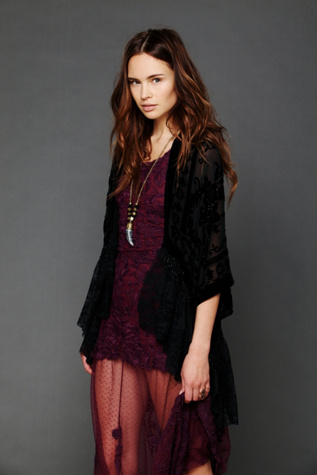Madeline Roses and Lace Cape