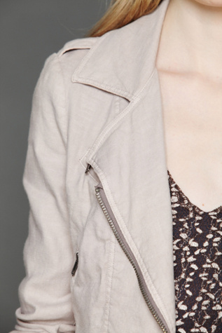 Lovely In Linen Motorcycle Jacket