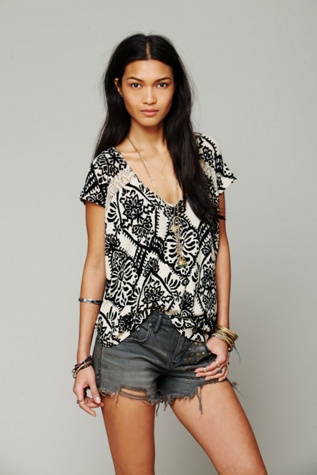 Free People Love Me Do Swing Tee in tops