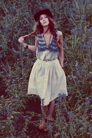 Skies of Blue Buttondown Skirt in mar-13-catalog-items