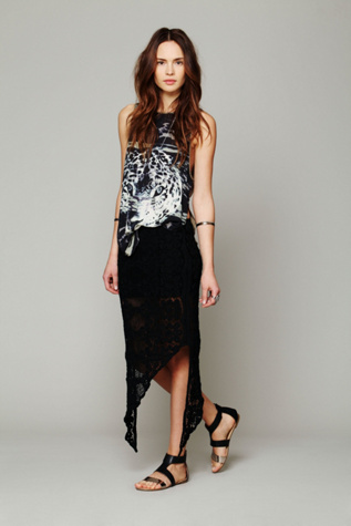 Skinny Love Crochet Lace Skirt