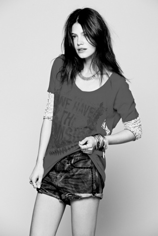 We The Free Lacey Baseball Tee in clothes-tops-graphic-tees