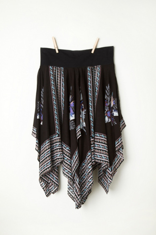 Printed Squared Off Slip Skirt in intimates-all-intimates