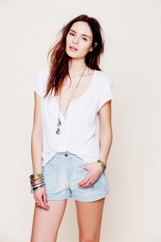Free People Railroad Pocket Hi-rise in high-waist-shorts