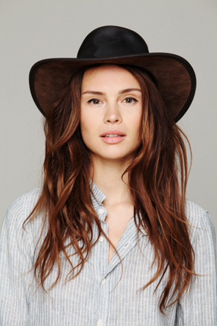 Fold Up Leather Hat