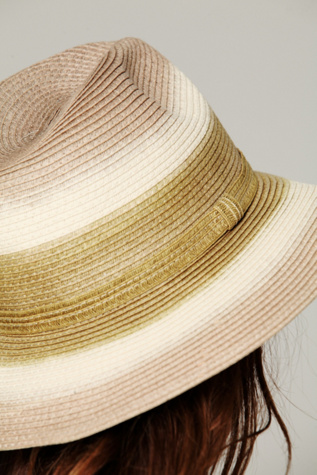 Ombre Straw Panama Hat