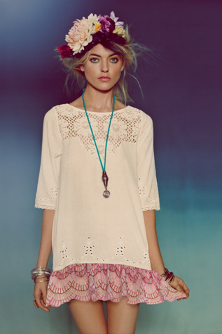 Springtime Lattice Tunic