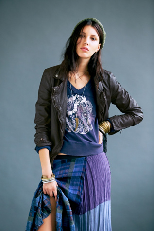 Muubaa Dark Brown Biker Jacket in muubaa-clothing