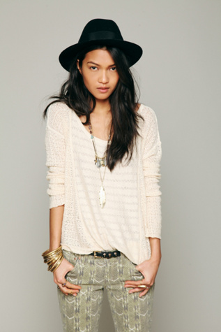 Free People Open Back Pullover in tops