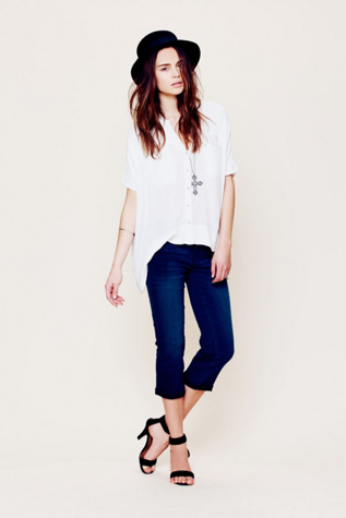 Bootleg Cropped Jeans