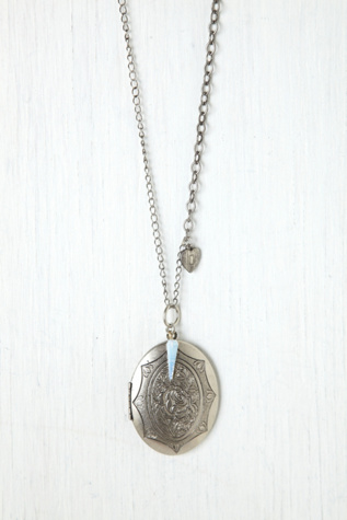 Silver Rose Locket