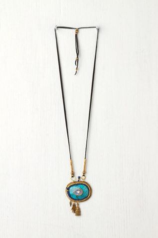 Stone And Charm Necklace