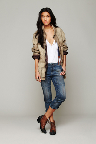 Distressed Quilted Jacket