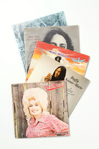 Vintage "The Soft Chicks" Collection of Records in vintage-loves-objects
