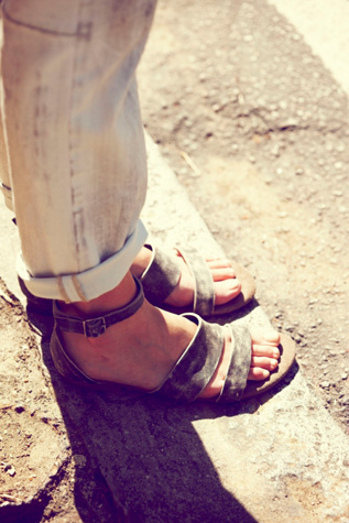 Crowe Distressed Sandal in shoes-free-people-collection