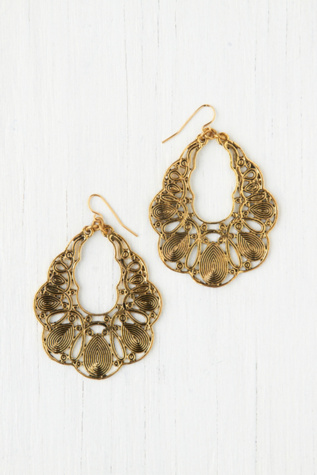 Filagree Hoop Earring