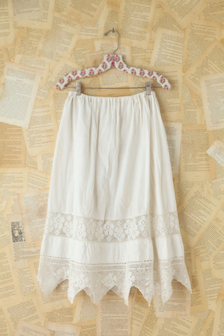 Free People Vintage Victorian Cotton Skirt in vintage-skirts
