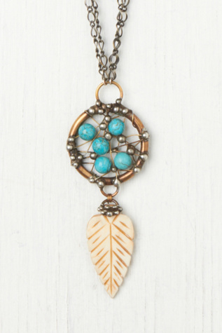 Turquoise Dream Catcher Pendant