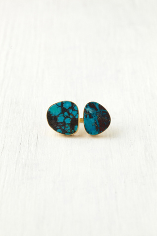 Dara Ettinger Double Turquoise Lagoon Ring in bohemian-rings