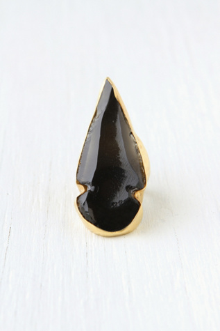 Heather Benjamin Black Arrowhead Ring in jewelry