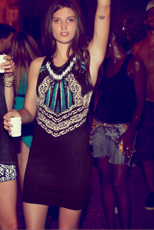 Free People Out of Africa Bodycon Dress in Evening-Dresses