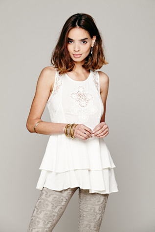 Sleeveless Lace Inset Tank in whats-new-clothes