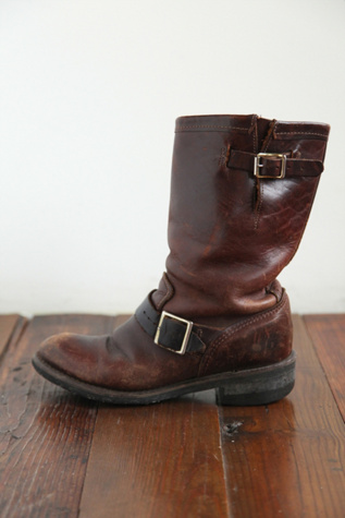 Free People Vintage Rugged Leather Boots in vintage-shoes