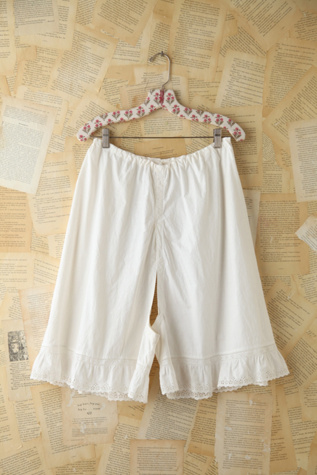 Free People Vintage Cotton Breeches With Lace in vintage-skirts