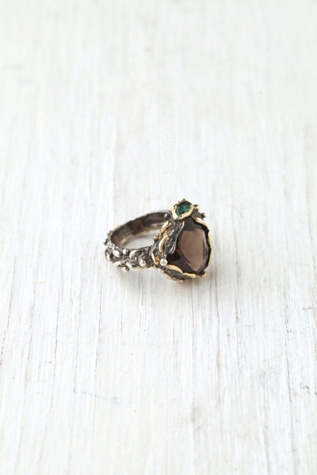 Smokey Mountain Stone Ring