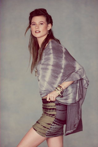 Tie Dye Wrap Scrunch in clothes-skirts